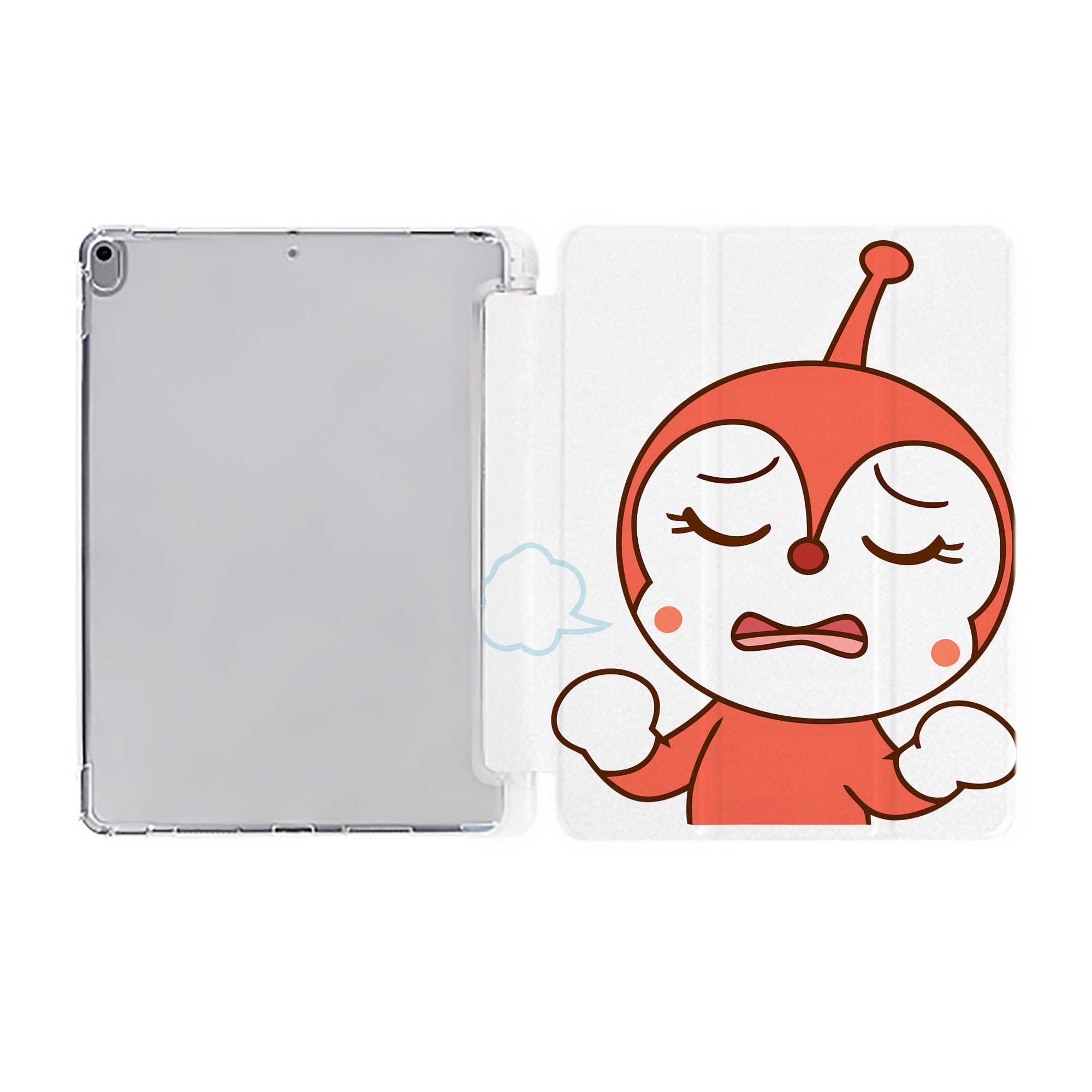 （画像用） アンパンマン Anpanman IPad ケース ペン収納付き 三つ折りスタンド PUレザー×シリコン 対応機種9.5/10.5/10.9インチ